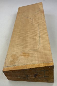 Set Back, Sides and Neck plank Curly Maple for Cello Unique Piece #012